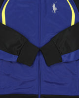 Vintage Y2K 00s Polo Ralph Lauren Women's Large Pony Funnel-Neck Tech Track Jacket - L