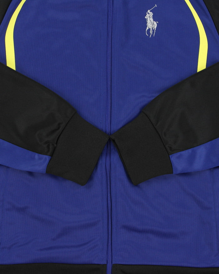 Vintage Y2K 00s Polo Ralph Lauren Women's Large Pony Funnel-Neck Tech Track Jacket - L