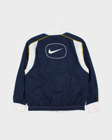 Vintage Y2K 00s Nike Women's Embroidered Oval Swoosh Shell Track Jacket - S