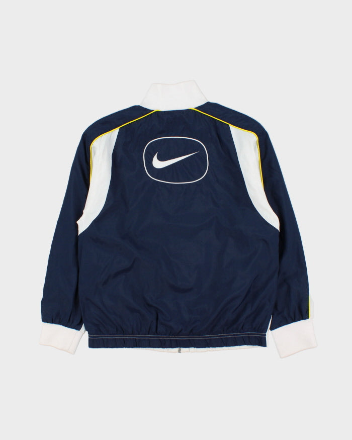 Vintage Y2K 00s Nike Women's Embroidered Oval Swoosh Shell Track Jacket - S