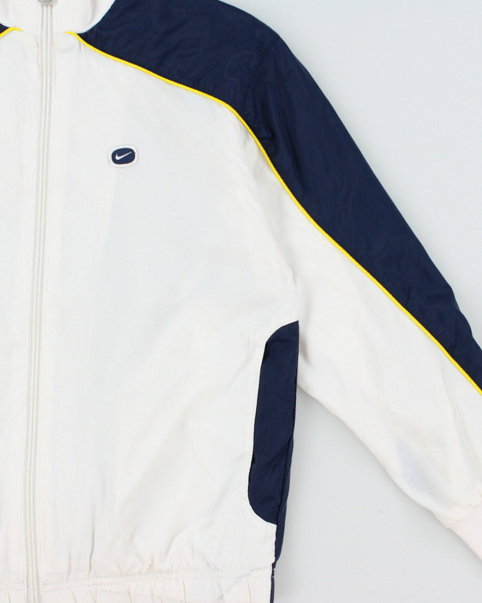 Vintage Y2K 00s Nike Women's Embroidered Oval Swoosh Shell Track Jacket - S