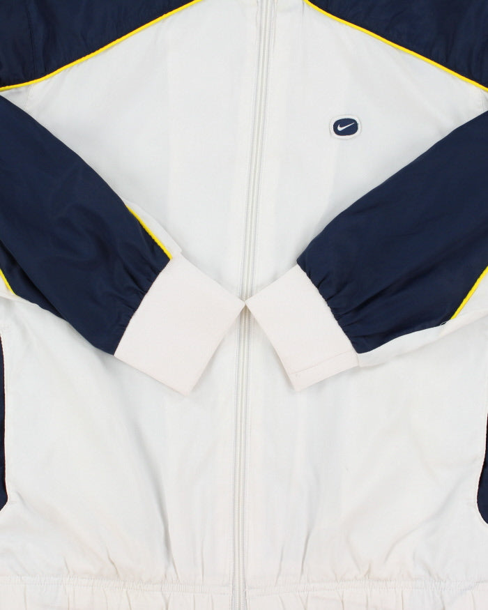 Vintage Y2K 00s Nike Women's Embroidered Oval Swoosh Shell Track Jacket - S