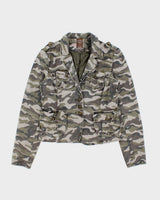 Vintage Y2K 2000s Sirens Camouflage Blazer Style jacket - S