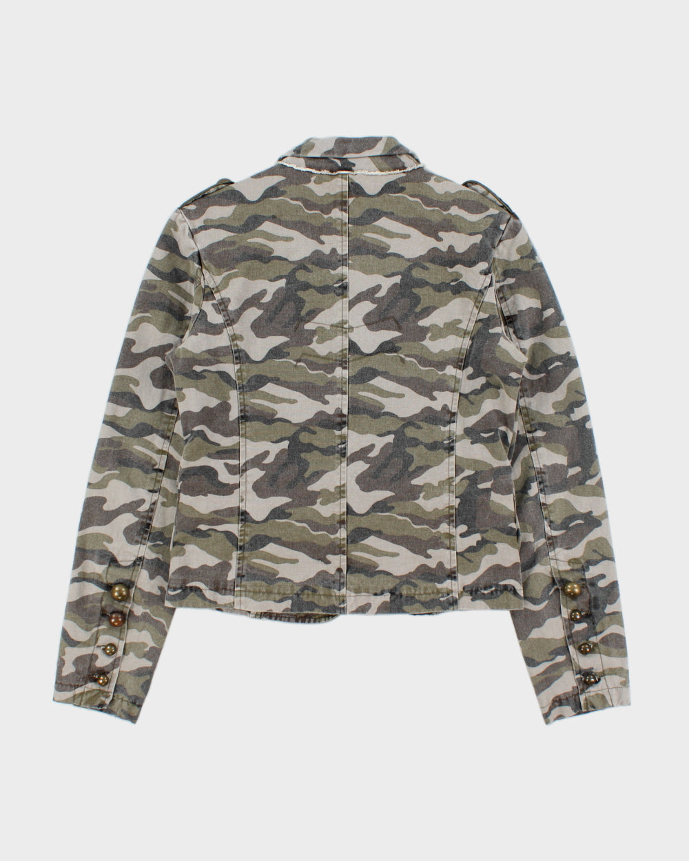 Vintage Y2K 2000s Sirens Camouflage Blazer Style jacket - S