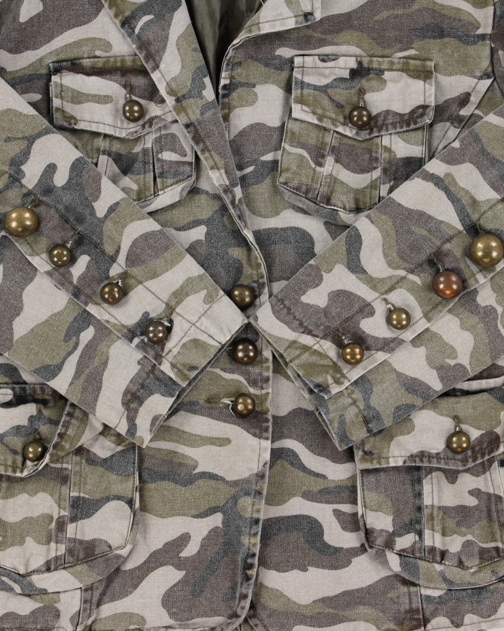 Vintage Y2K 2000s Sirens Camouflage Blazer Style jacket - S