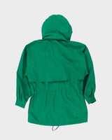 Vintage 1990s Eddie Bauer Synched Waist Hooded Waterproof Anorak Jacket - M