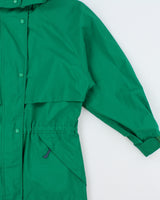 Vintage 1990s Eddie Bauer Synched Waist Hooded Waterproof Anorak Jacket - M