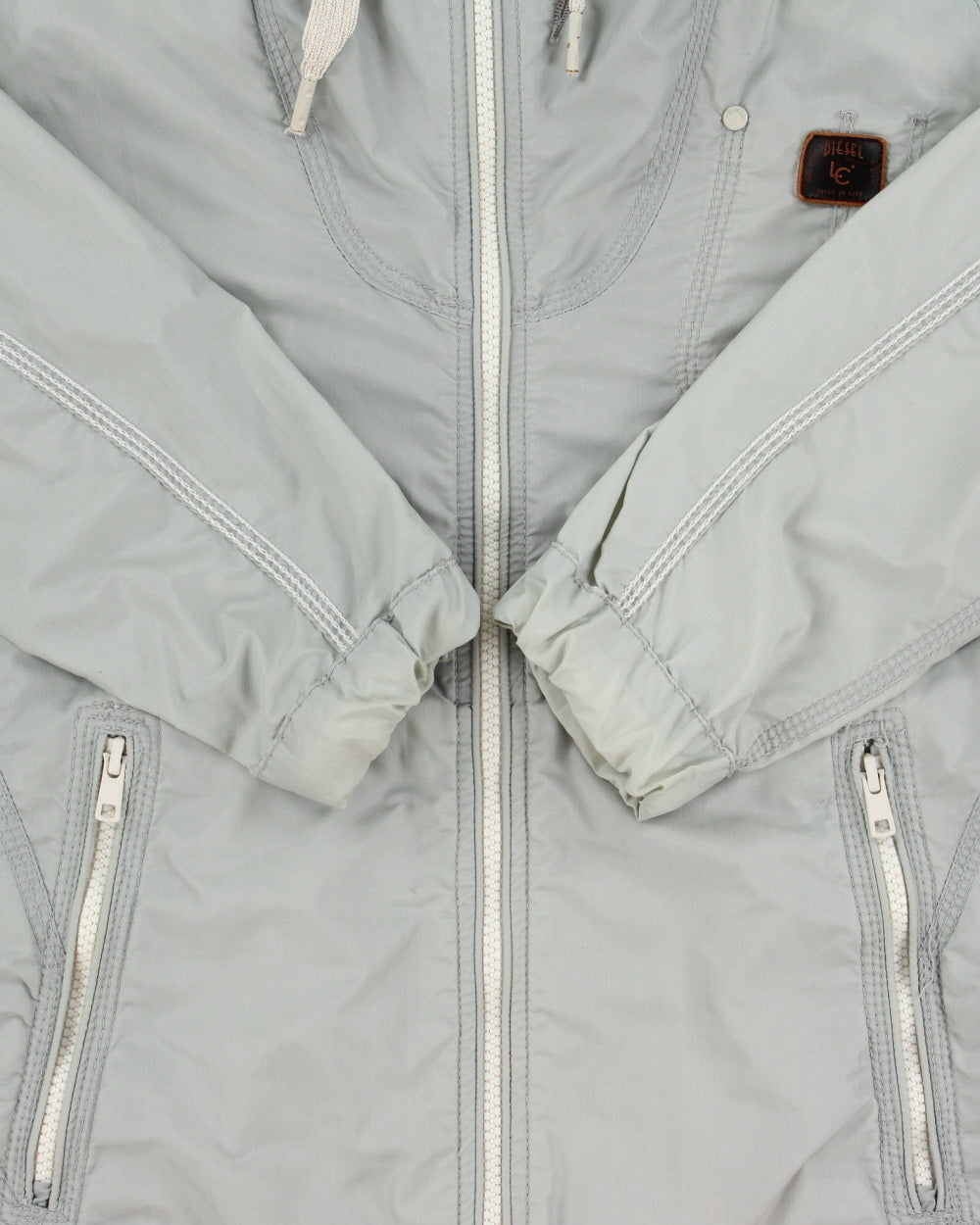 Vintage Y2K 2000s Diesel Hooded Waterproof Anorak Jacket - S
