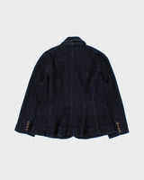 Vintage 2000s Ralph Lauren Dark Wash Denim Blazer Jacket - S