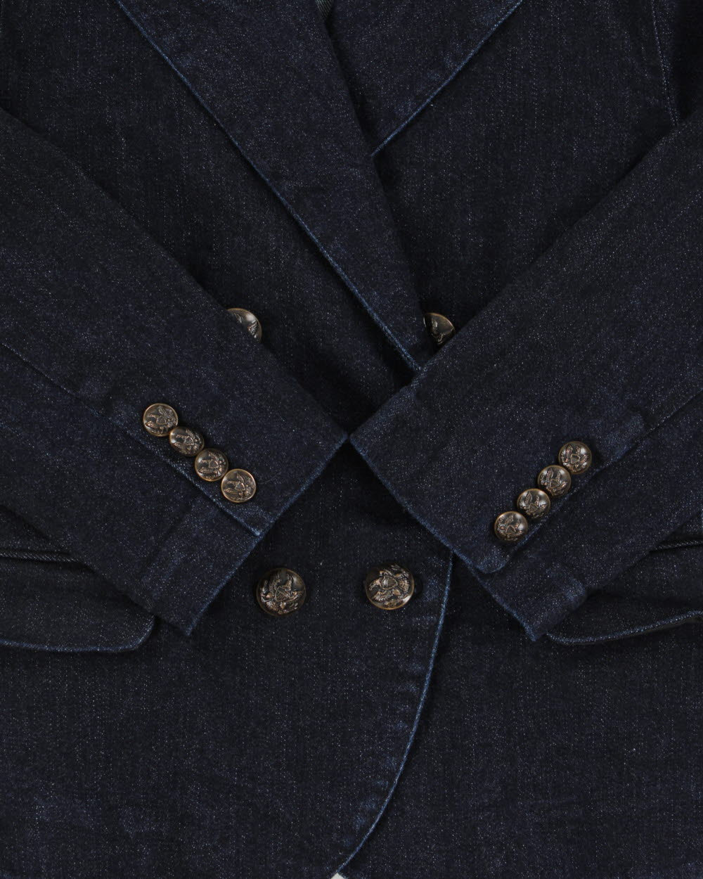 Vintage 2000s Ralph Lauren Dark Wash Denim Blazer Jacket - S