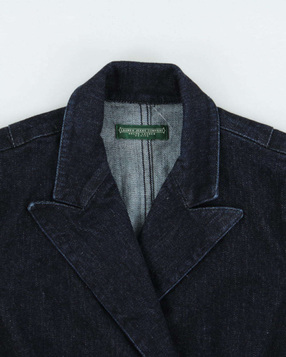 Vintage 2000s Ralph Lauren Dark Wash Denim Blazer Jacket - S