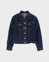 Vintage 1990s Guess Dark Wash Denim Jacket -  M