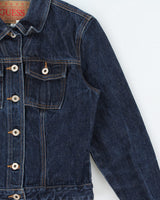 Vintage 1990s Guess Dark Wash Denim Jacket -  M