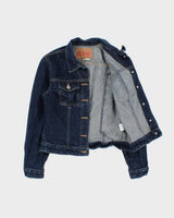 Vintage 1990s Guess Dark Wash Denim Jacket -  M