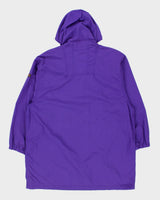 Vintage 1990s Ralph Lauren Polo Sport Purple Women's Shell Quarter-Zip Parka Jacket - XL