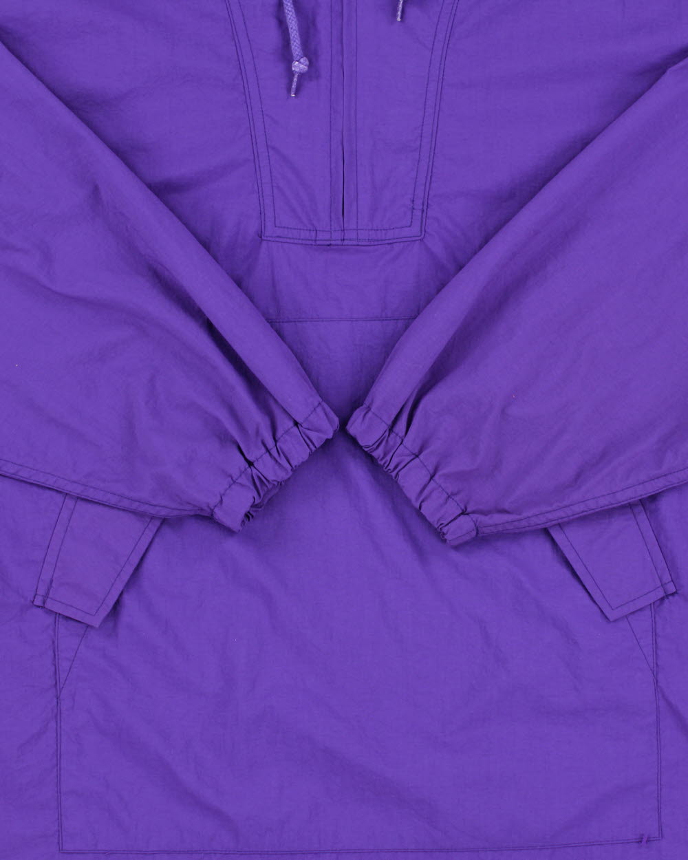 Vintage 1990s Ralph Lauren Polo Sport Purple Women's Shell Quarter-Zip Parka Jacket - XL