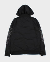 Vintage BCBG Maxazria Women's Embellished Ruched Hooded Track Jacket - XL
