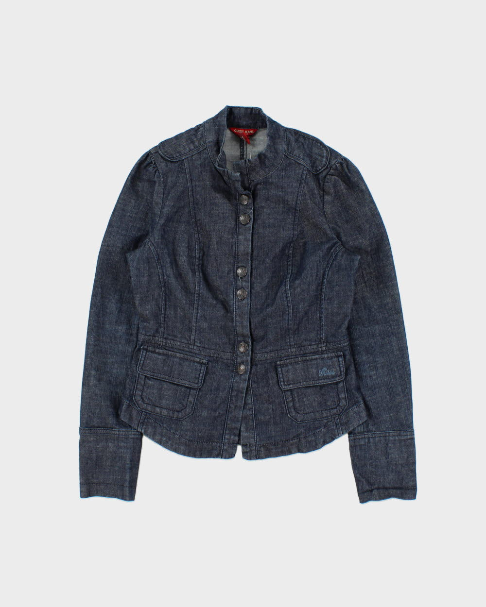 Vintage Y2K 2000s Guess Jeans Lightweight Fitted Denim Jacket - S