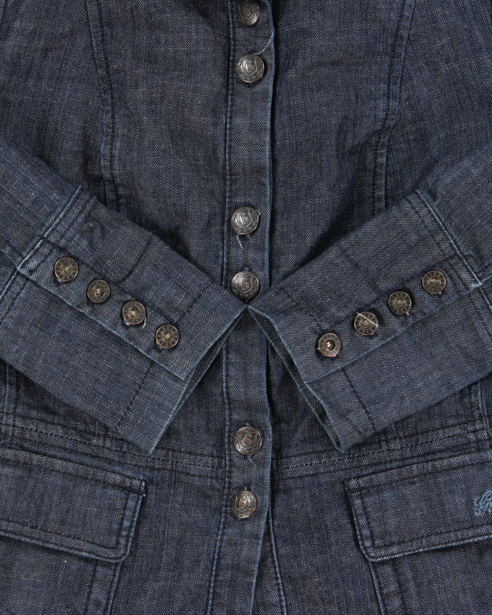 Vintage Y2K 2000s Guess Jeans Lightweight Fitted Denim Jacket - S