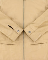 Vintage Y2K 00s ELLE Sports Women's Camel Tan Lambskin Leather Cafe Racer Biker Jacket - S