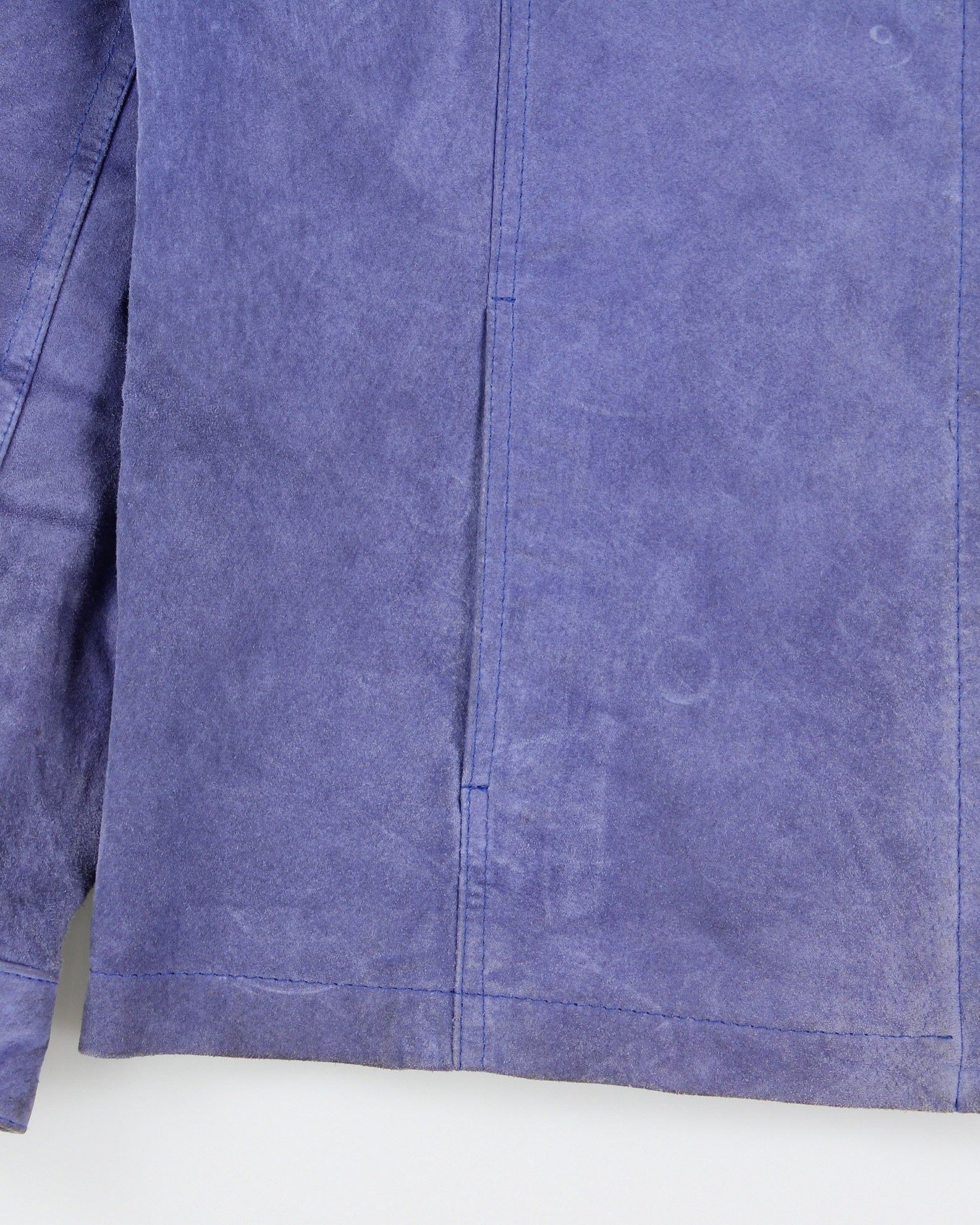 Vintage Y2K 00s Chico's Lavender Suede Women's Cafe Racer Biker Jacket - L