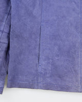 Vintage Y2K 00s Chico's Lavender Suede Women's Cafe Racer Biker Jacket - L