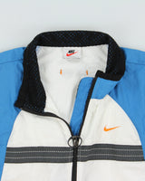 Vintage 1990s Nike Women's Two-Tone Soft Shell Gilet - L