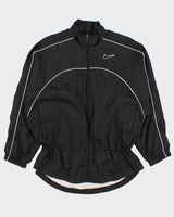 Vintage 1990s Nike Women's Big Swoosh Soft Shell Adjustable Showerproof Jacket - M