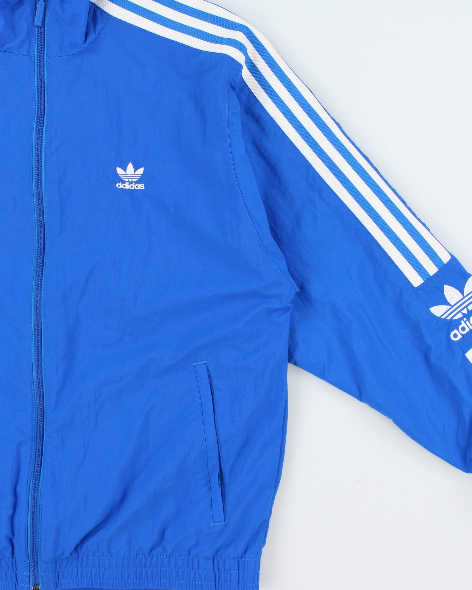Vintage Adidas Originals Women's Bluebird Lock Up Shell Track Jacket - S