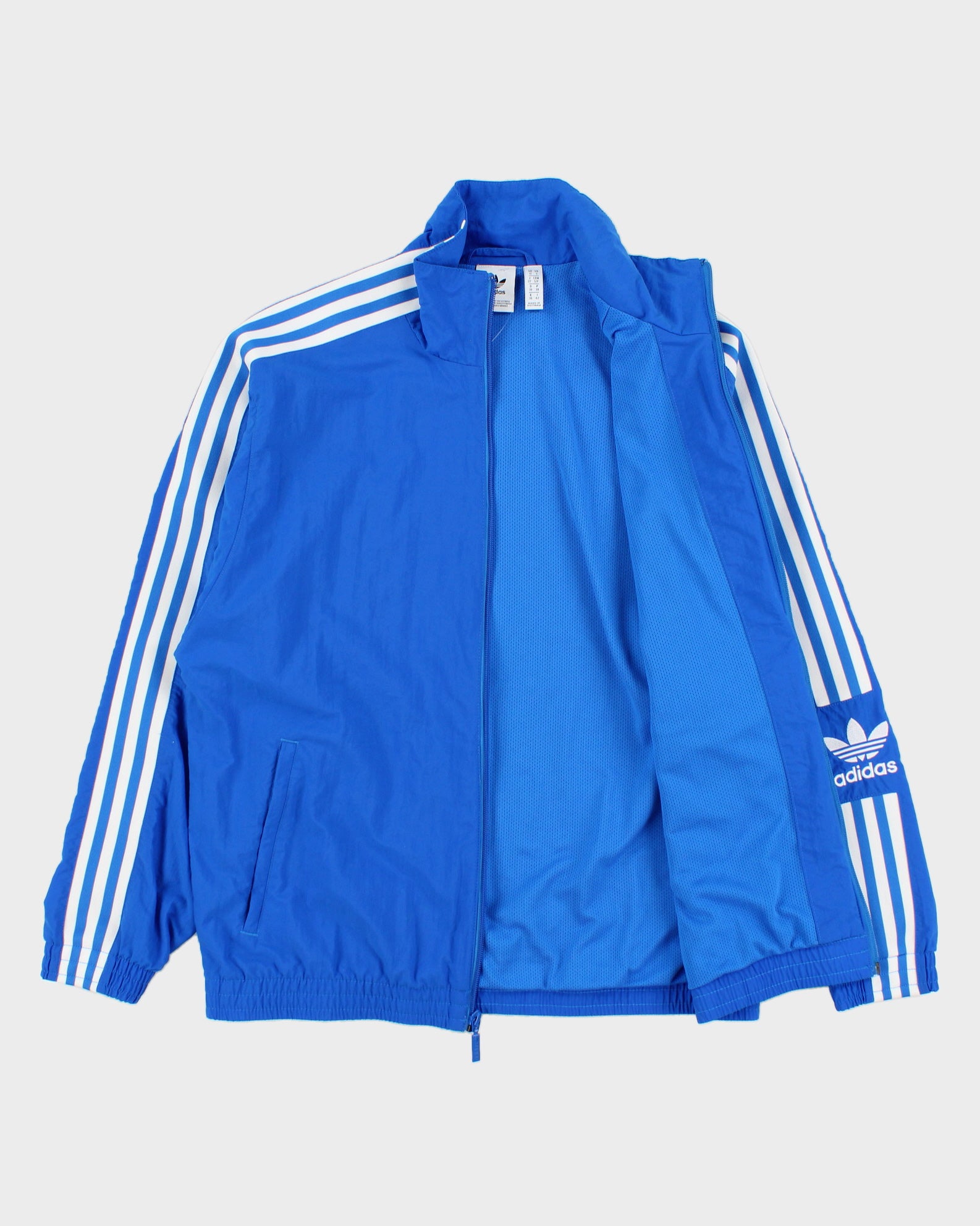Vintage Adidas Originals Women's Bluebird Lock Up Shell Track Jacket - S