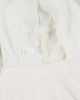 Vintage Y2K 00s Valentino Roma Women's White Cropped Denim Ruffle Jacket - S