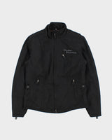 Vintage Y2K 00s Harley Davidson Women's Embroidered Quilt Lined Shell Cafe Racer Biker Jacket - XS