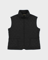 Vintage Y2K 00s Burberry Women's Made In England Nova Check Lined Diamond Quilted Gilet - M