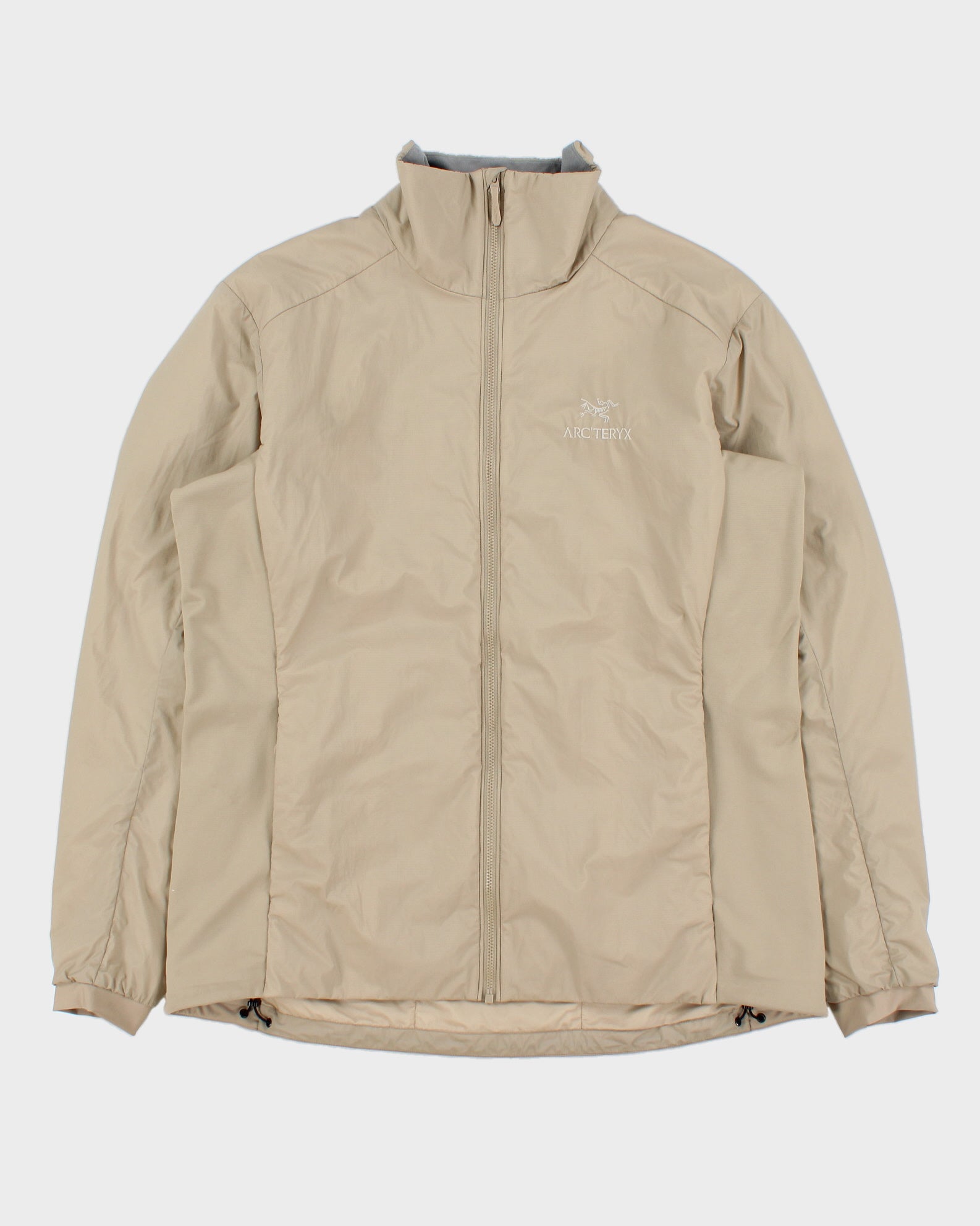 2023 Arc'teryx Mid Khaki Women's 'Atom' Soft Shell Insulated Technical Jacket - L