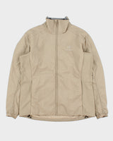 2023 Arc'teryx Mid Khaki Women's 'Atom' Soft Shell Insulated Technical Jacket - L