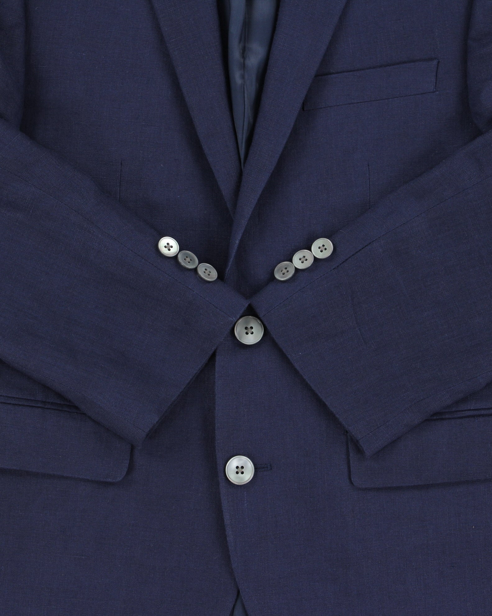 Vintage Lauren Ralph Lauren LRL Women's Hudson's Bay Linen Single Breasted Blazer - M