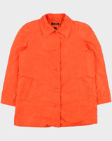 Vintage Y2K 00s Lauren Ralph Lauren LRL Women's Neon Soft Shell Mac Jacket - L