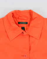 Vintage Y2K 00s Lauren Ralph Lauren LRL Women's Neon Soft Shell Mac Jacket - L