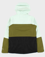 2024 The North Face Women's Pale Green/Forest Olive/TNF Black DryVent-Mono Ceptor Snow Jacket - S