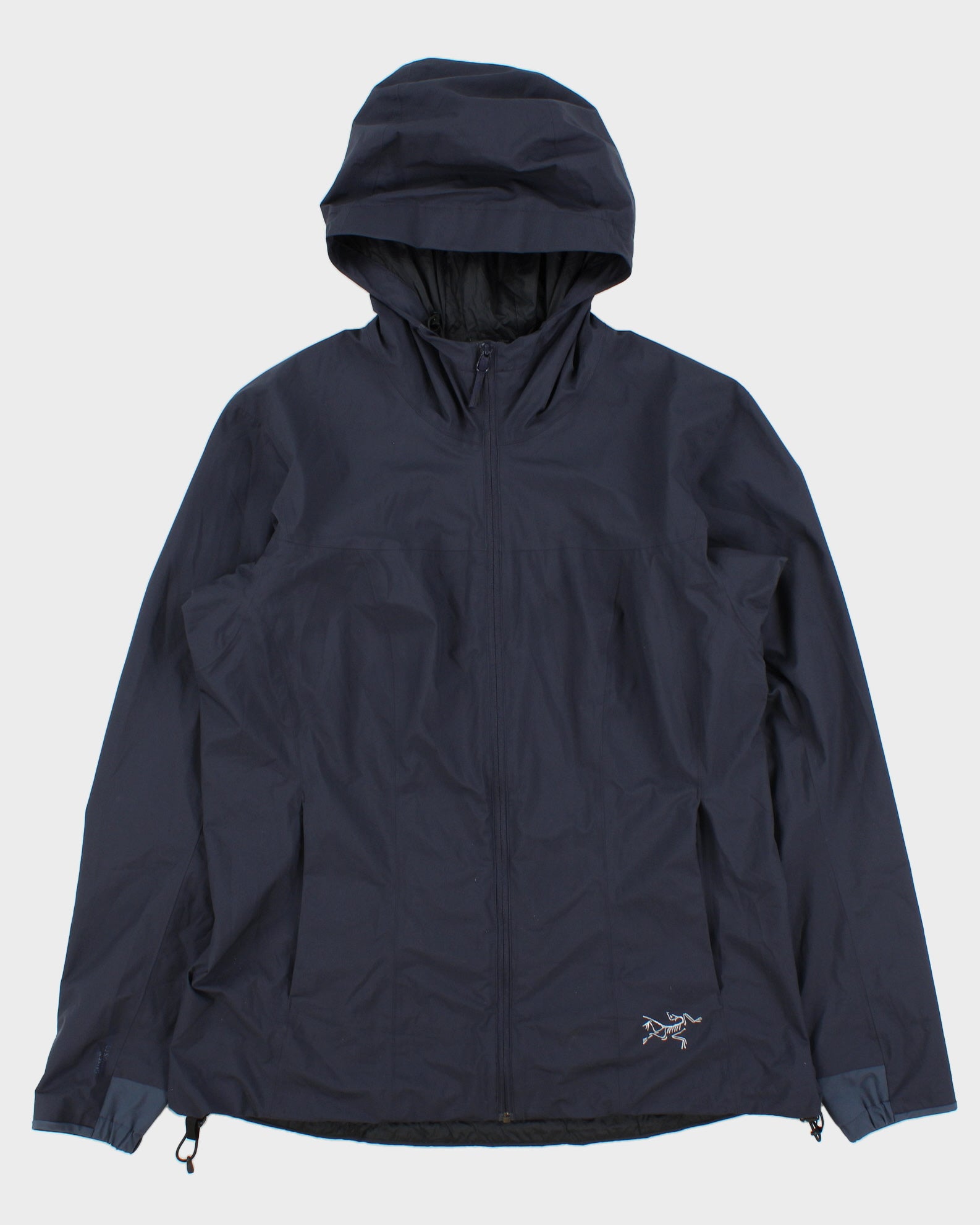 Arc'teryx Navy Solano Hoody Gore-Tex Windstopper Women's Fleece Lined Padded Soft Shell Jacket - L