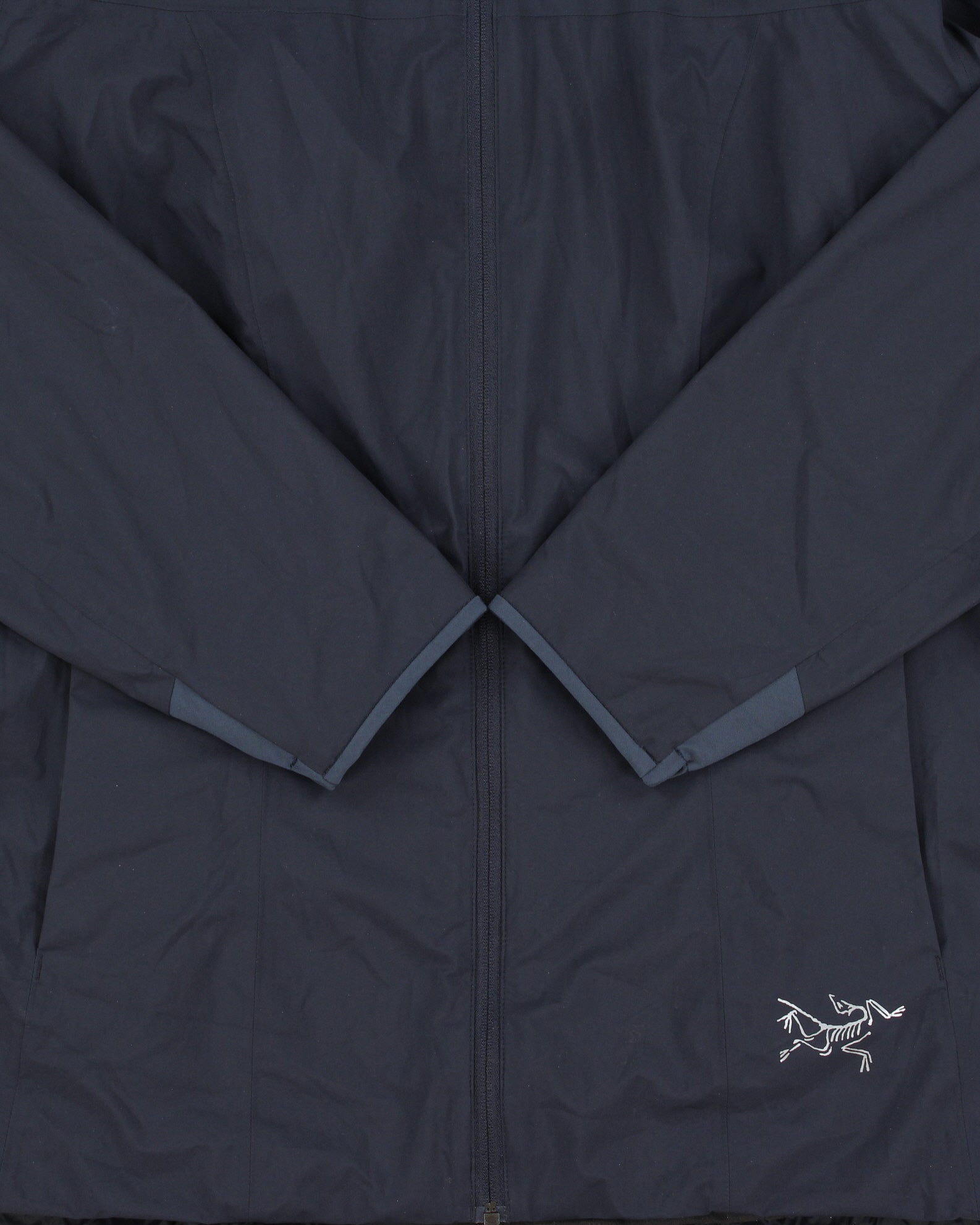 Arc'teryx Navy Solano Hoody Gore-Tex Windstopper Women's Fleece Lined Padded Soft Shell Jacket - L