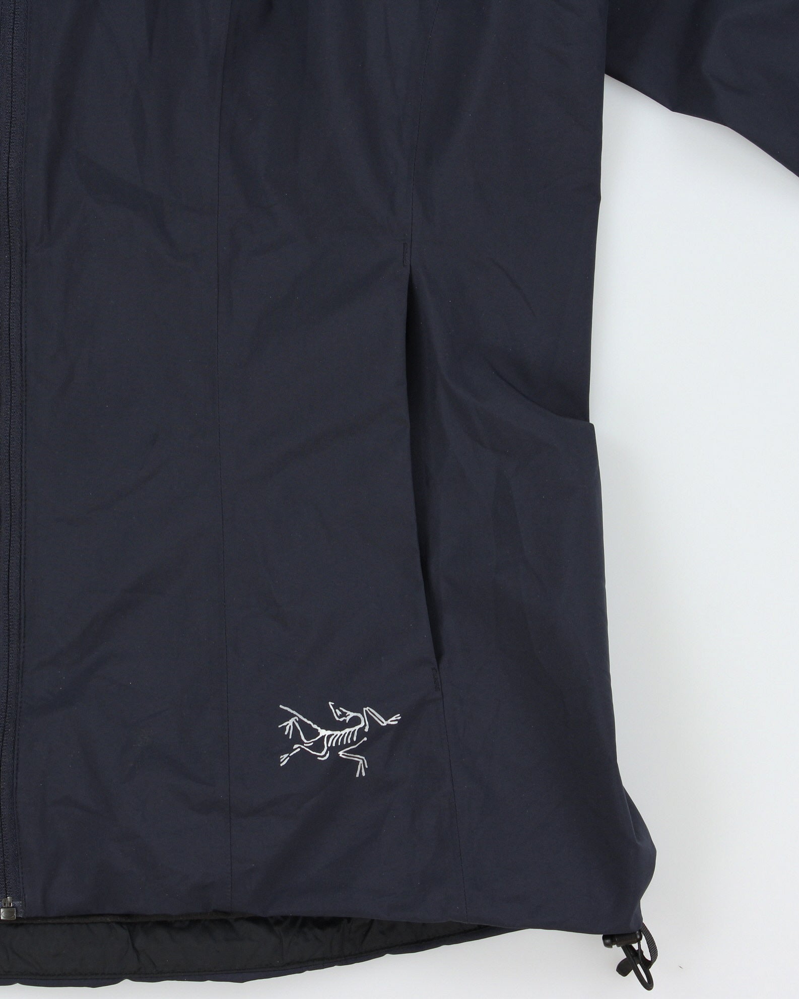 Arc'teryx Navy Solano Hoody Gore-Tex Windstopper Women's Fleece Lined Padded Soft Shell Jacket - L