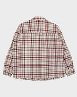 Vintage 1990s Northern Reflections Women's Plaid Canvas Harrington Jacket - L