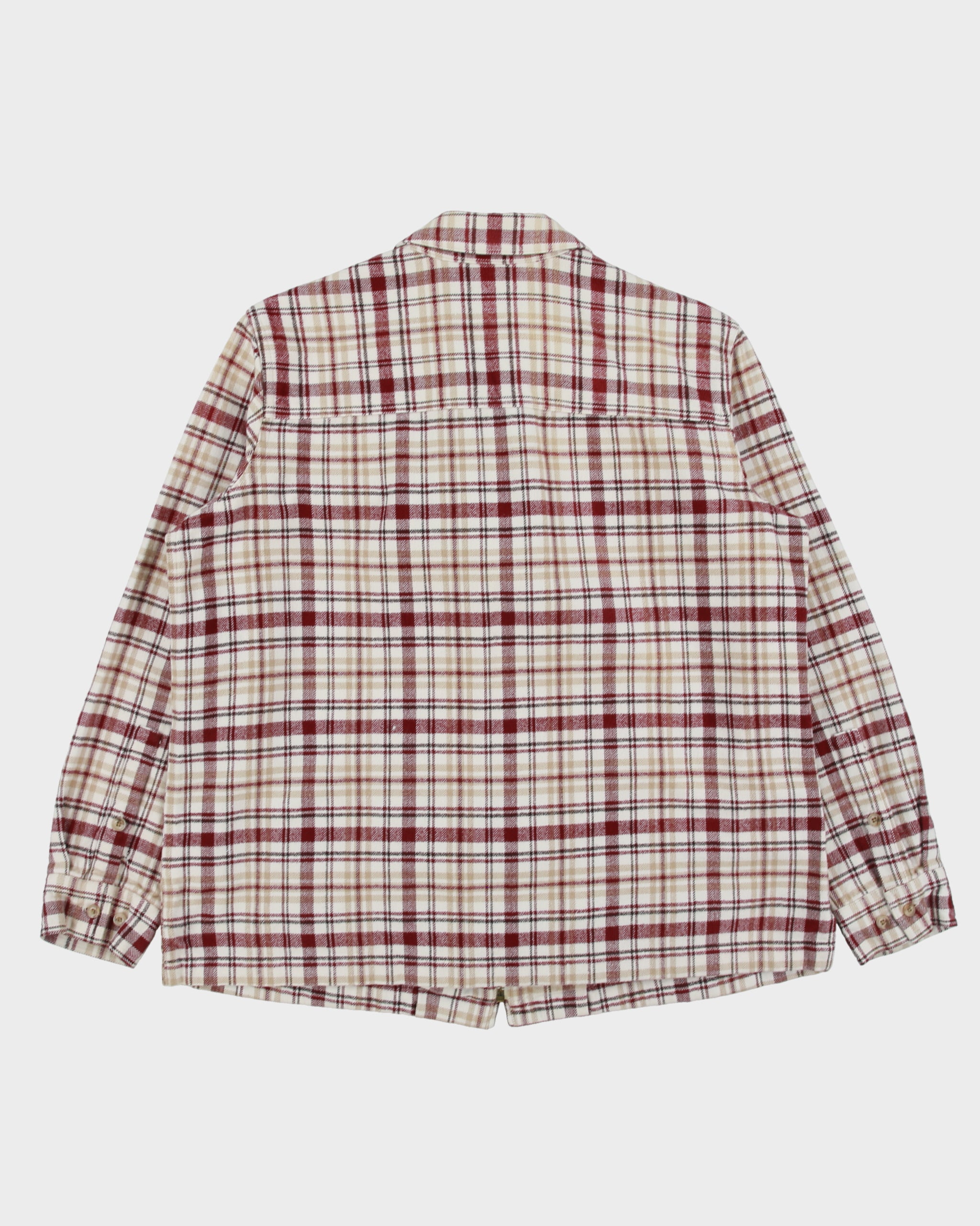 Vintage 1990s Northern Reflections Women's Plaid Canvas Harrington Jacket - L