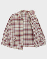 Vintage 1990s Northern Reflections Women's Plaid Canvas Harrington Jacket - L