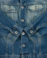 Vintage Y2K 00s Diesel Women's Distressed Denim Trucker Jacket - M