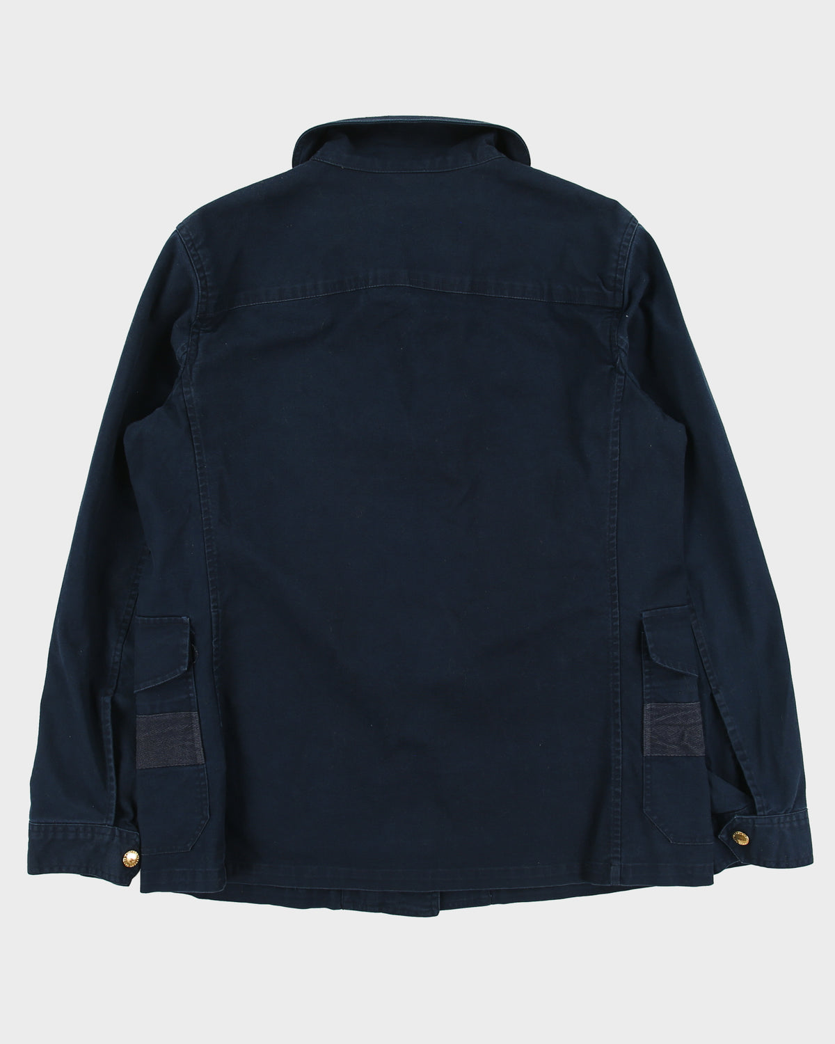 Vintage Y2K 00s Lauren Ralph Lauren LRL Women's Navy Canvas Toggle Chore Jacket - M