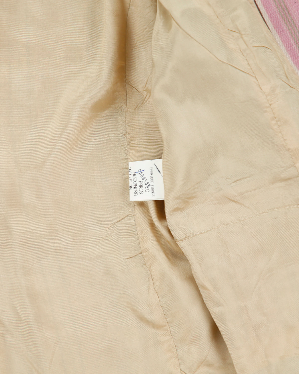 Vintage Y2K 00s Jean Coste Paris Women's Striped Linen 'Alexandra' Blazer Jacket - S