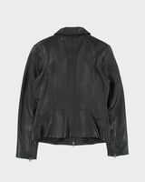 Vintage Y2K 00s Danier Women's Calfskin Leather Moto Jacket - M