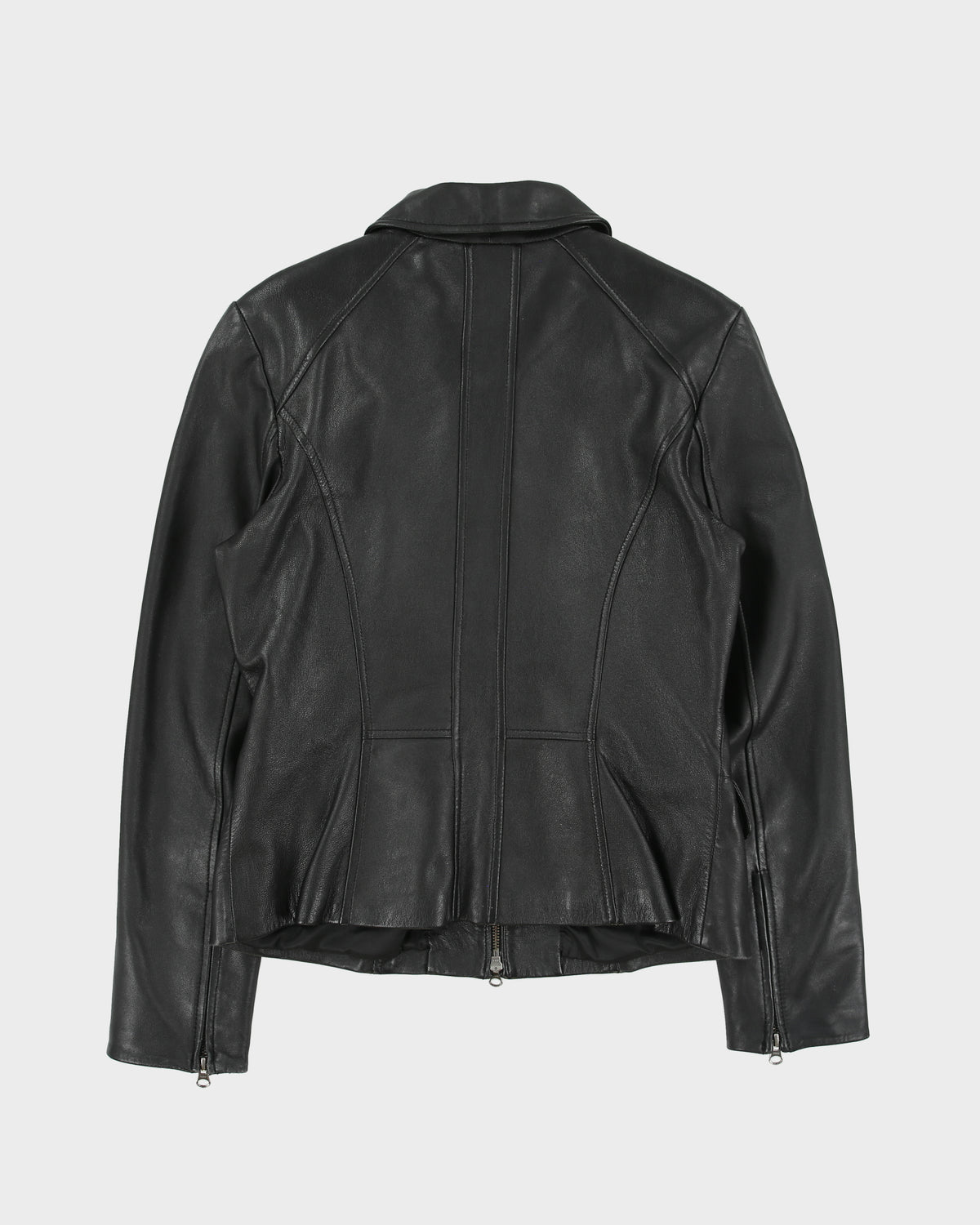 Vintage Y2K 00s Danier Women's Calfskin Leather Moto Jacket - M